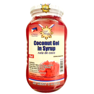 Coconut Gel in Syrup – Red (Nata De Coco)
