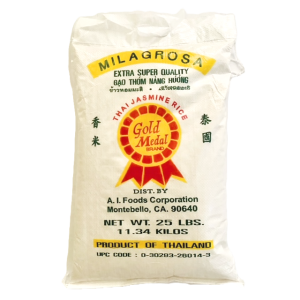Jasmine Rice Milagrosa, 25lbs