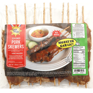 Pork Skewers – Garlic
