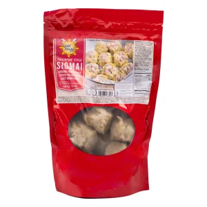 pack of pork siu-mai in red packaging