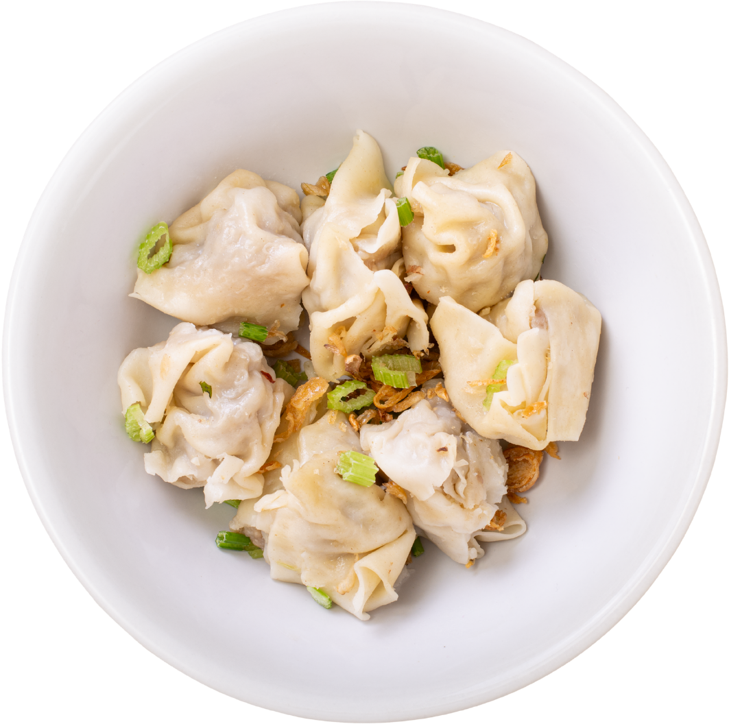 A plate of 6 steamed Filipino siomais